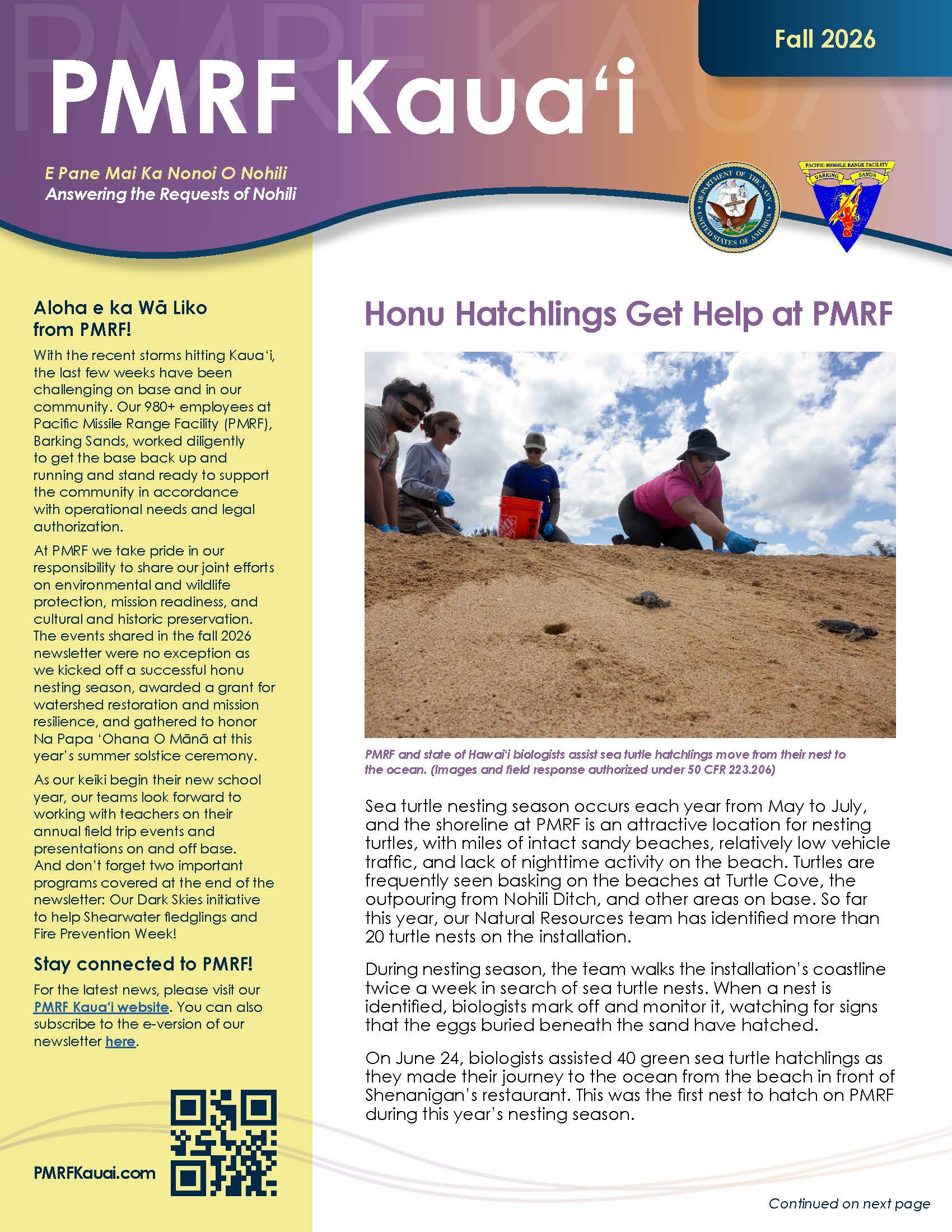 PMRF Kauai Newsletter #6